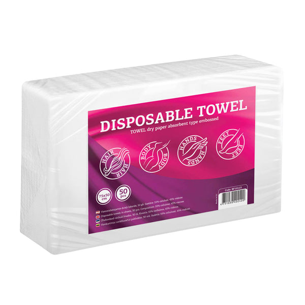 BF DISPOSABLE TOWELS 75X50CM, UNIVERSAL