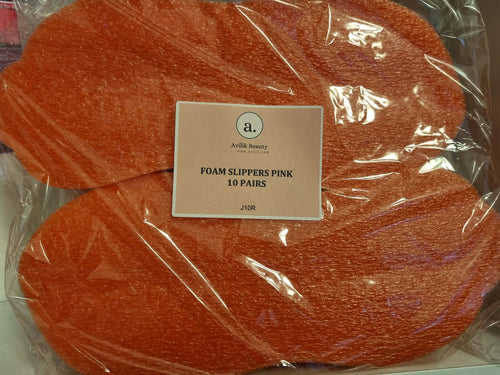 AV DISPOSABLE FOAM SLIPPERS 10 PAIRS