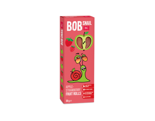 BOB SNAIL FRUIT ROLL, apple-strawberry, 30gr