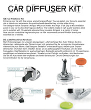 Load image into Gallery viewer, AROMATHERAPY CAR DIFFUSER KIT - HAND