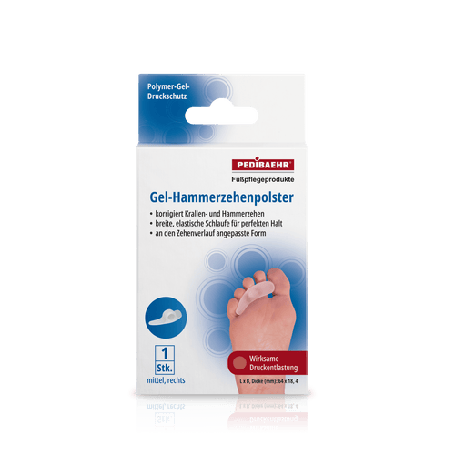PEDIBAEHR gel hammer toe pad, medium, right, 1 piece