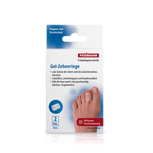 PEDIBAEHR gel toe rings, small, 1 pack (2pcs.)