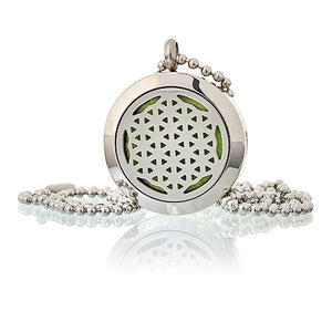 AROMATHERAPY JEWELLERY NECKLACE - FLOWER OF LIFE 30mm