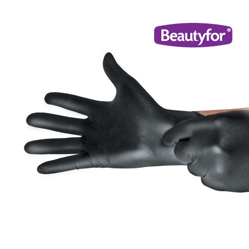 BF NITRILE GLOVES BLACK 100 pieces S