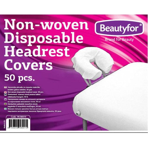 BF DISPOSABLE NON-WOVEN HEADREST COVERS, 50pcs.